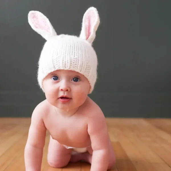 Bunny Hat - White/Pink