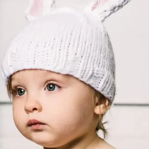 Bunny Hat - White/Pink