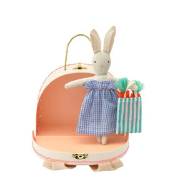 Bunny Mini Suitcase Doll