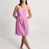 Button Front Dress - Pink