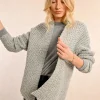 Cable Cardigan - Grey
