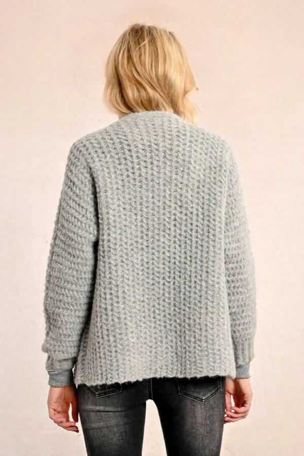 Cable Cardigan - Grey