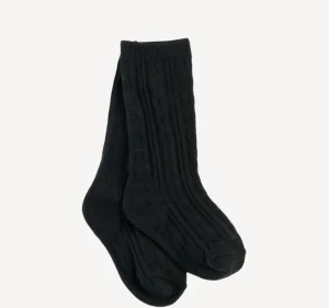 Cable Knit Knee High Socks - Several Colors