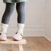 Cable Knit Tights - Charcoal