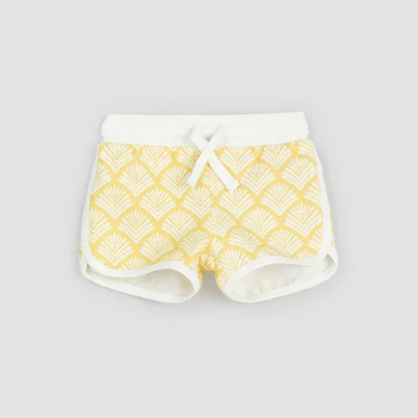 Canary Beachcomber Print Girls' Terry Shorts