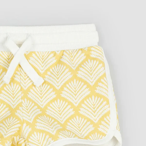 Canary Beachcomber Print Girls' Terry Shorts