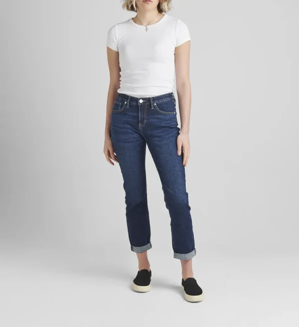 Carter Mid Rise Girlfriend Jeans (Night-Breeze)