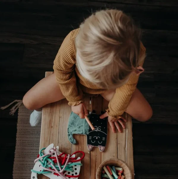Cat Shaped Chalk Board / with Chalk