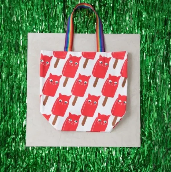 Catsicle Tote Bag