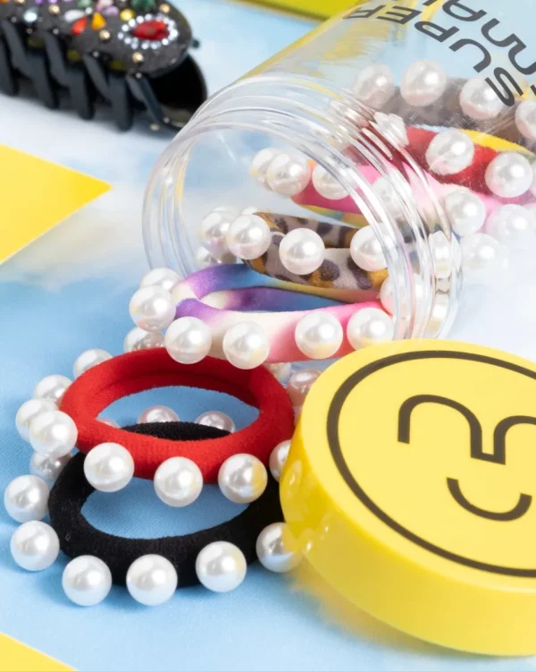 Central Park Pearl Bracelet and Hair Ties Hybrid