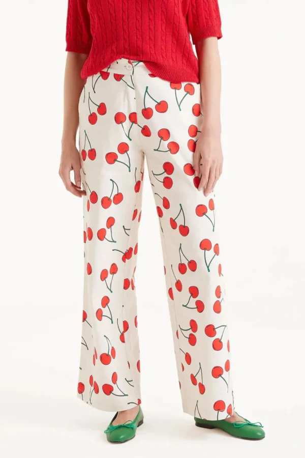 Cherry Print Pants