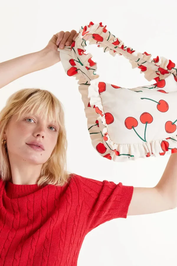 Cherry Print Shoulder Bag