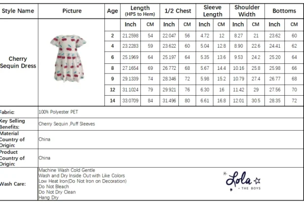 Cherry Sequin Dress