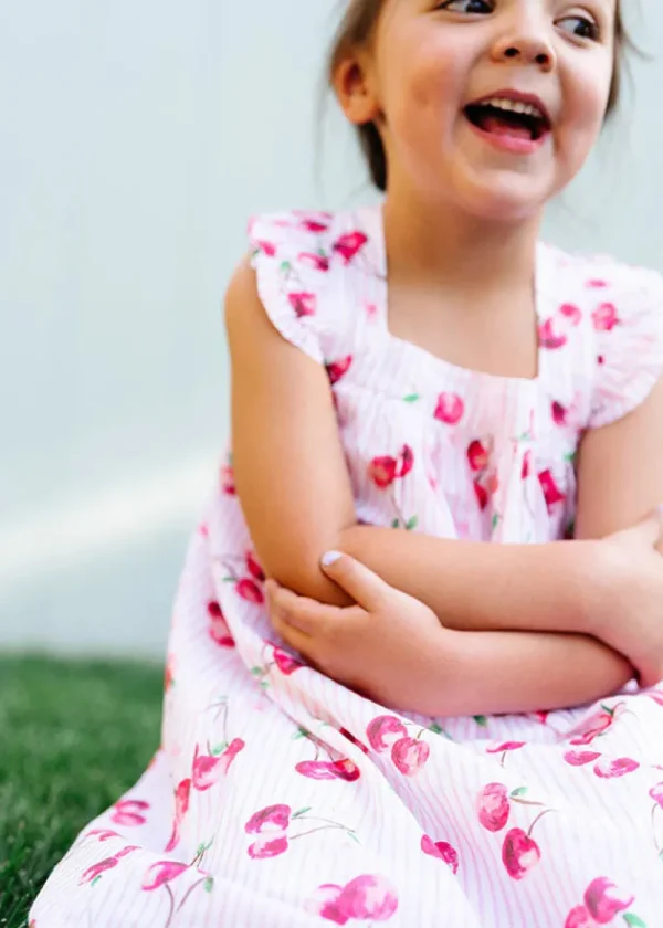 Cherry Stripe Cruise Dress