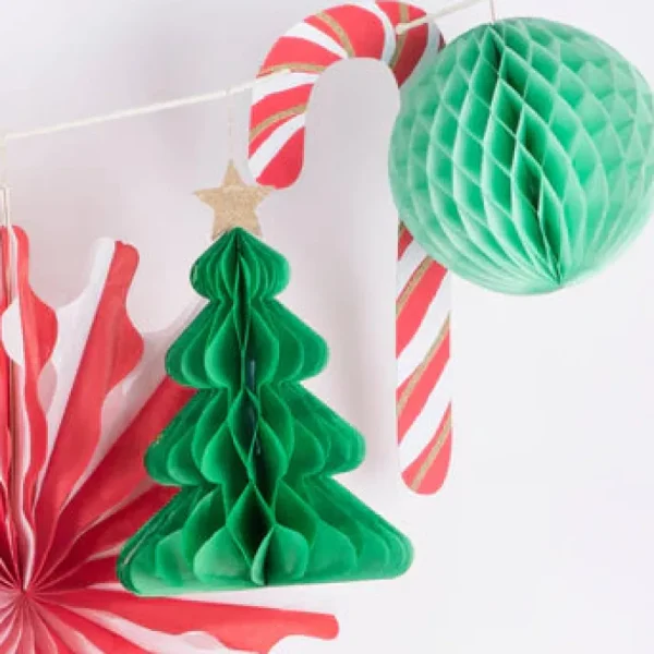 Christmas Honeycomb Garland