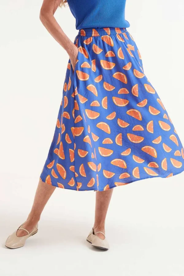 Citrus Print Skirt