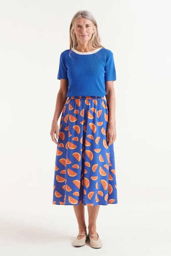 Citrus Print Skirt
