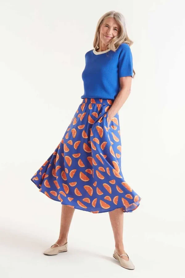 Citrus Print Skirt