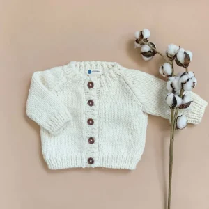 Classic Cardigan Sweater - Cream