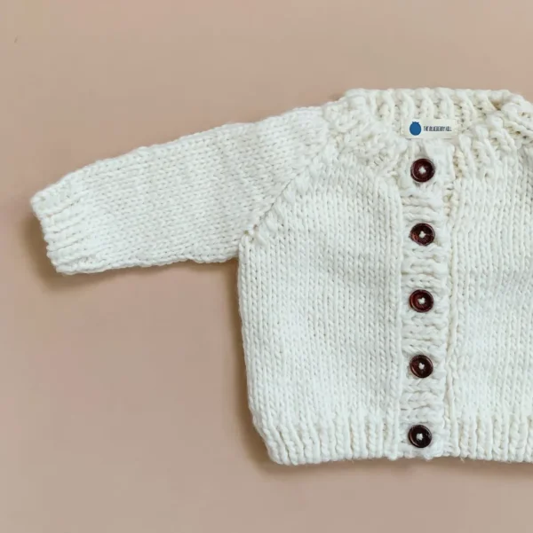 Classic Cardigan Sweater - Cream