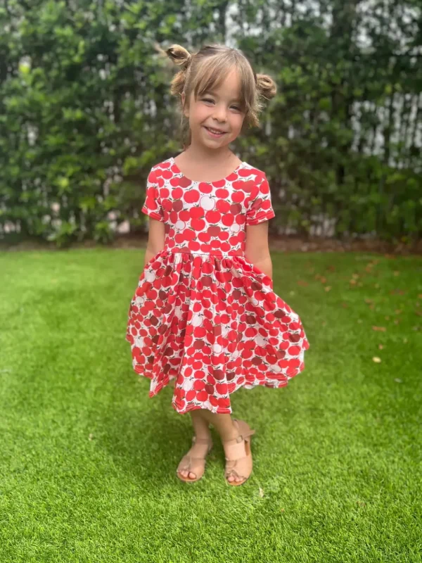 Classic Twirl Dress - Apple
