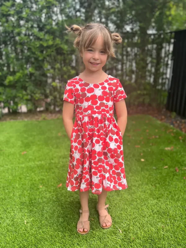 Classic Twirl Dress - Apple