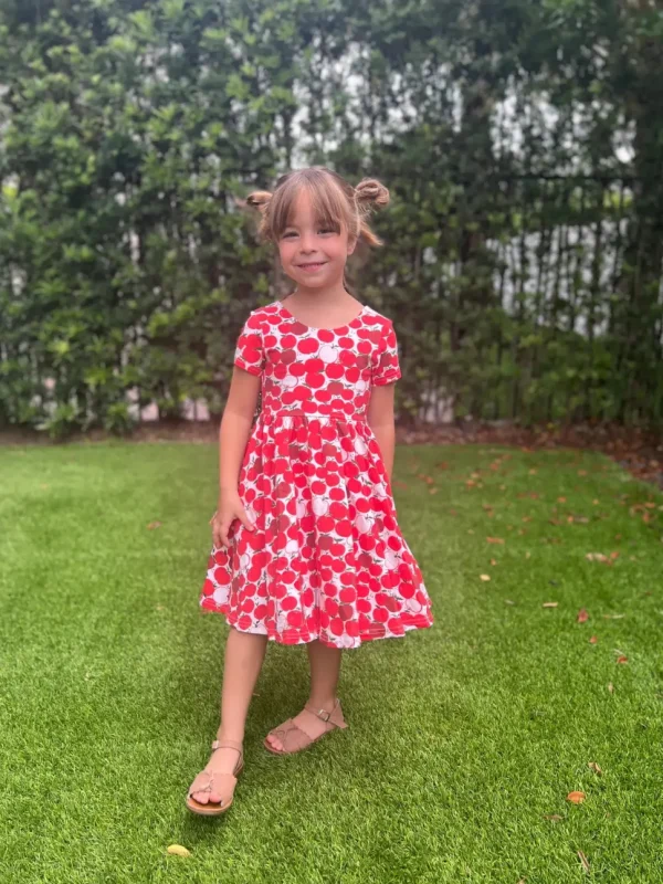 Classic Twirl Dress - Apple