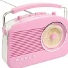 Classic Vintage Style Brighton Fm/Mw/Lw Radio - Pink