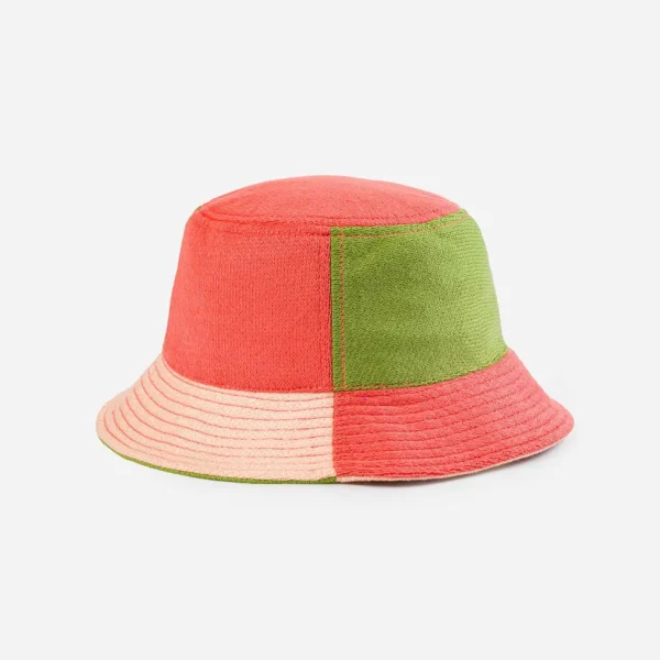 Colorblock Bucket Hat - Melon Blush