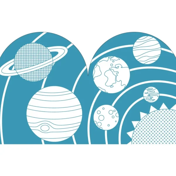 Coloring Book With Stickers: Outerspace