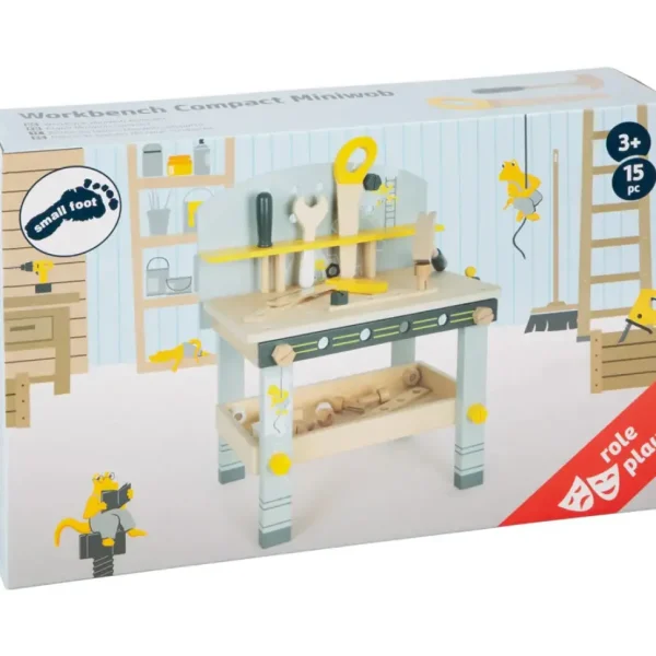 Compact Wood Workbench