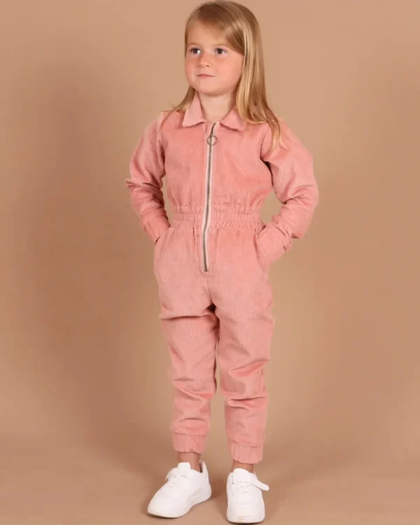 Corduroy Zip Jumpsuit