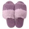 Cotton Candy Puff Slippers - Grape