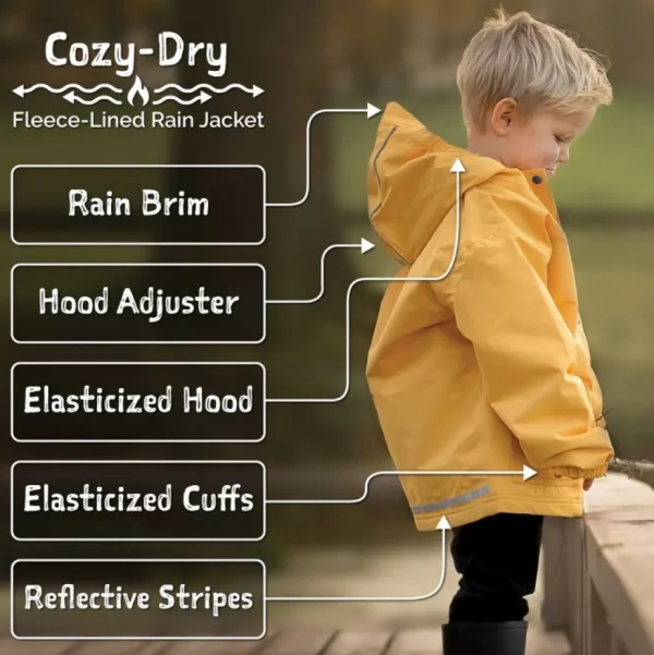 Cozy-Dry Waterproof Jacket - Yellow