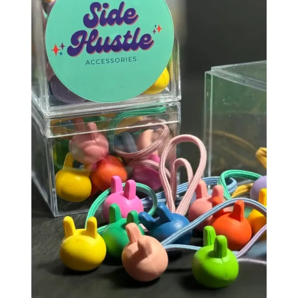 Cube Shape Hair Elastic 10pc Box Set