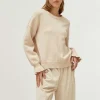 Cuff Detail Sweater - Cream