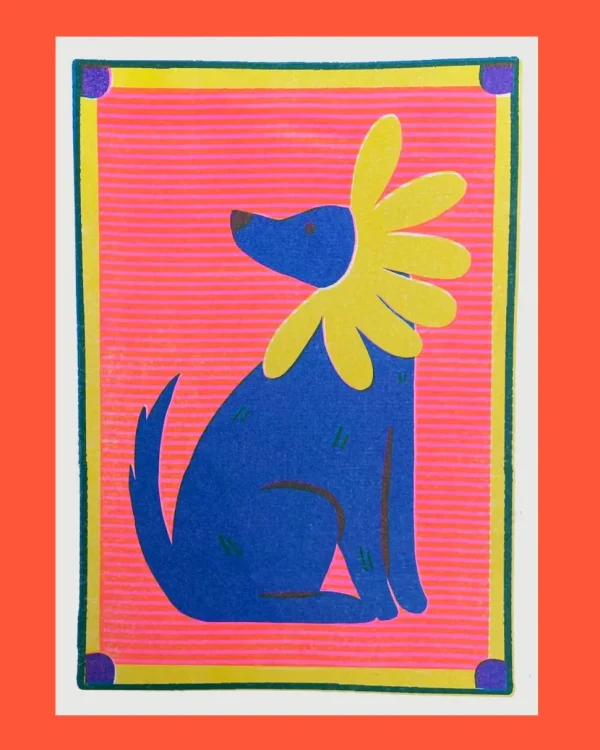 Daisy Labrador Print