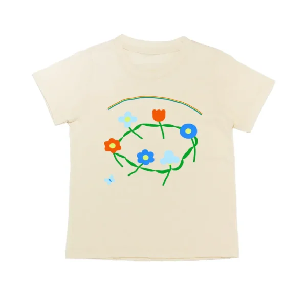 6 Dancing Flowers, Ty Davis X Mochi Kids Tee