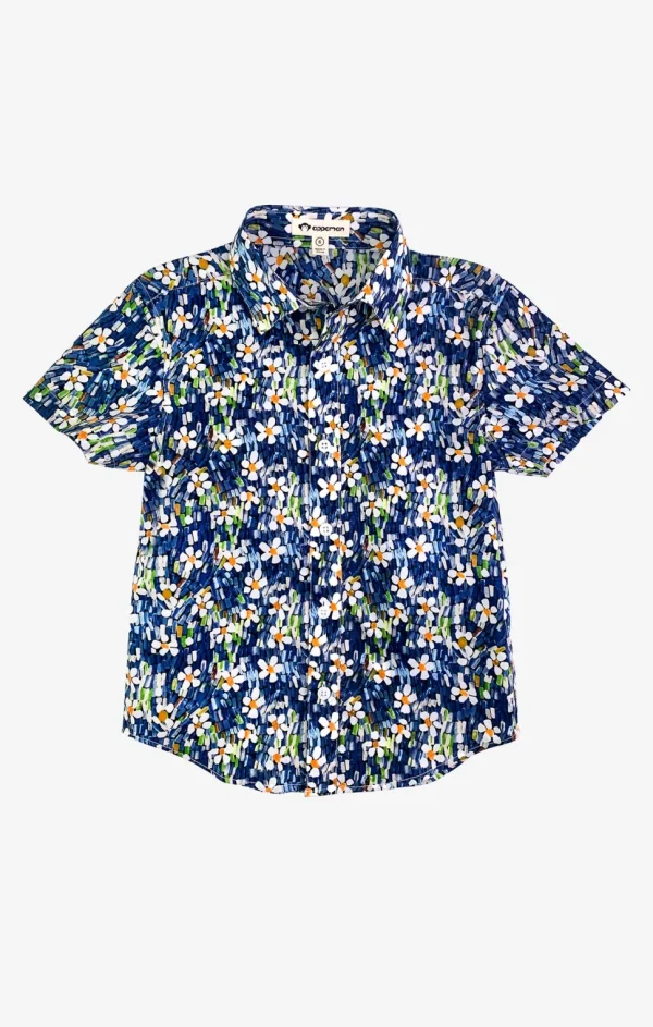 Day Party Shirt - Navy Daisy