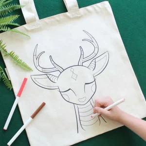 Deer Coloring Kit Tote