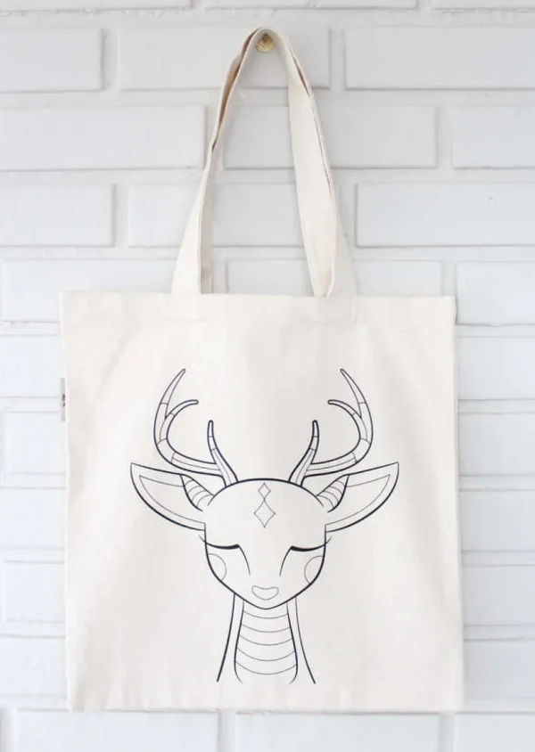 Deer Coloring Kit Tote
