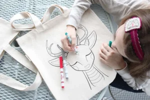 Deer Coloring Kit Tote