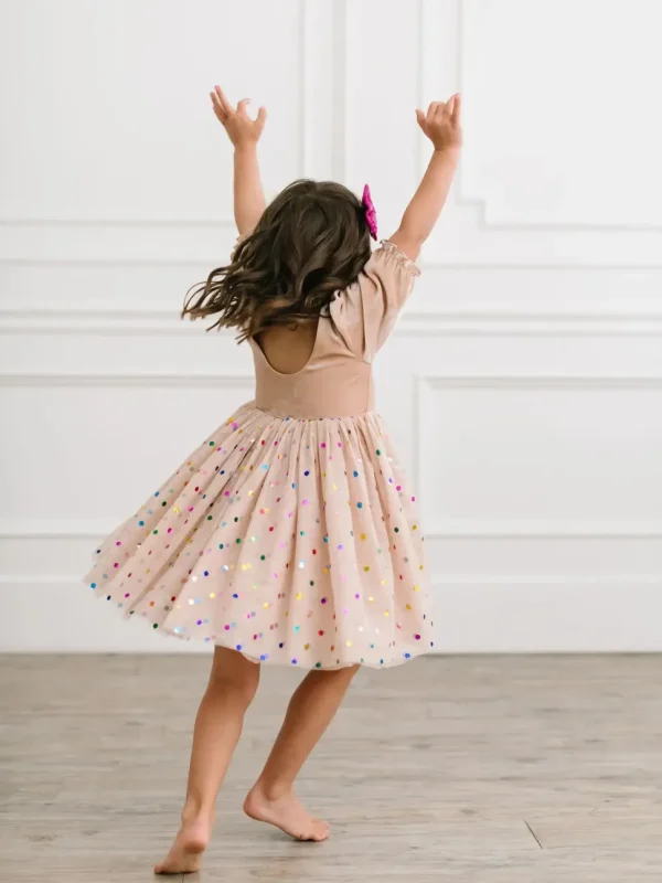 Diana Dress in Confetti Cream