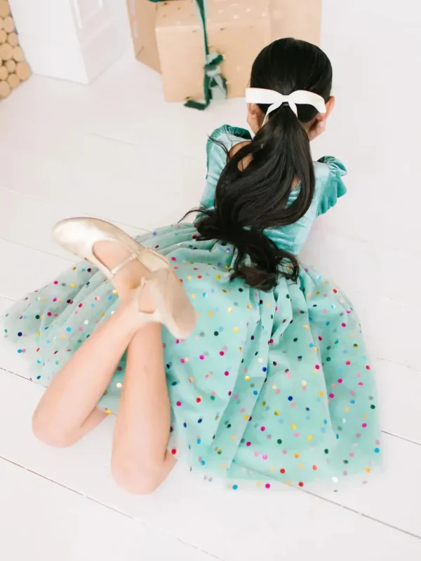 Diana Dress in Minty Confetti