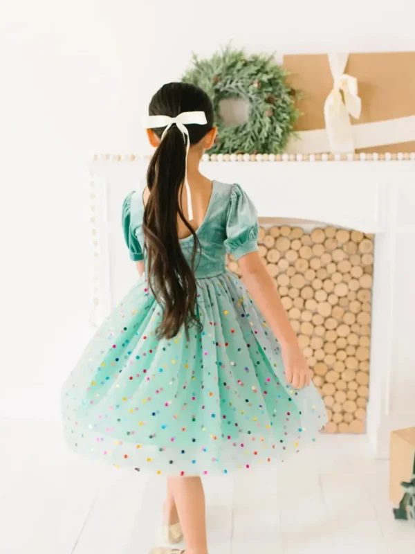 Diana Dress in Minty Confetti