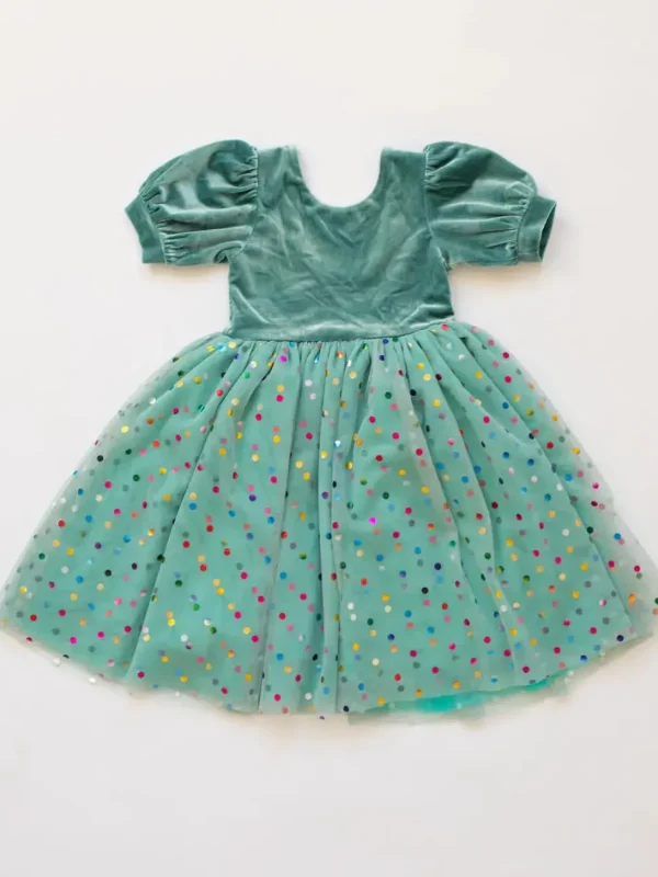 Diana Dress in Minty Confetti