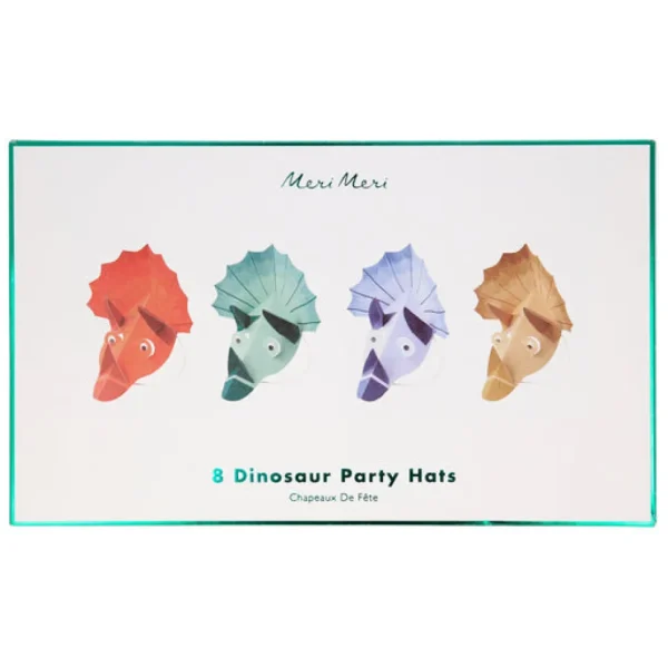 Dinosaur Kingdom Party Hats (x 8)