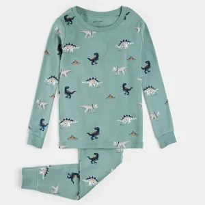 Dinosaur Print on Tidal Wave PJ Set