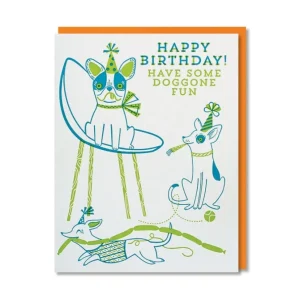 Doggone Fun Birthday Card