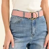Double Ring Buckle Belt - Nude